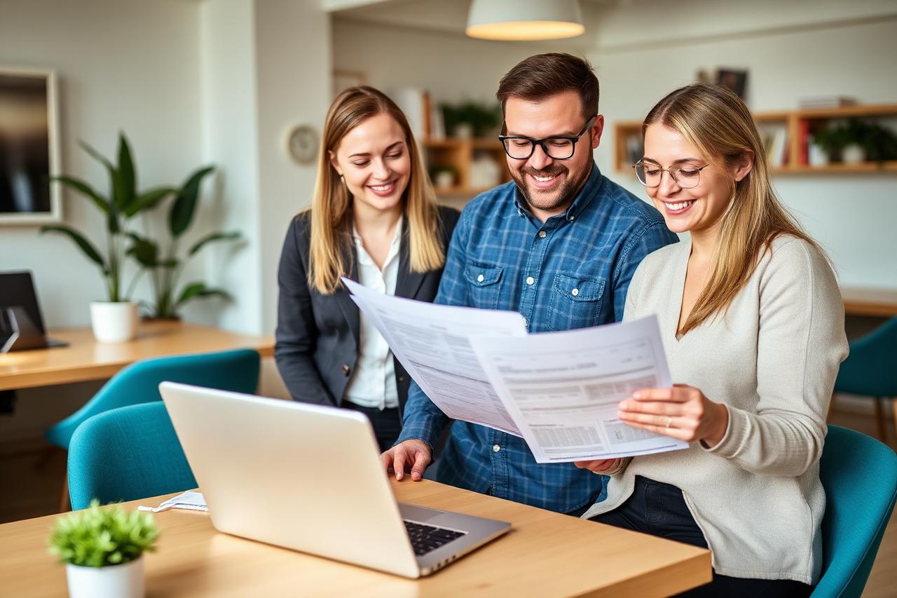 Équipe KDK Partner analysant un dossier de rénovation énergétique